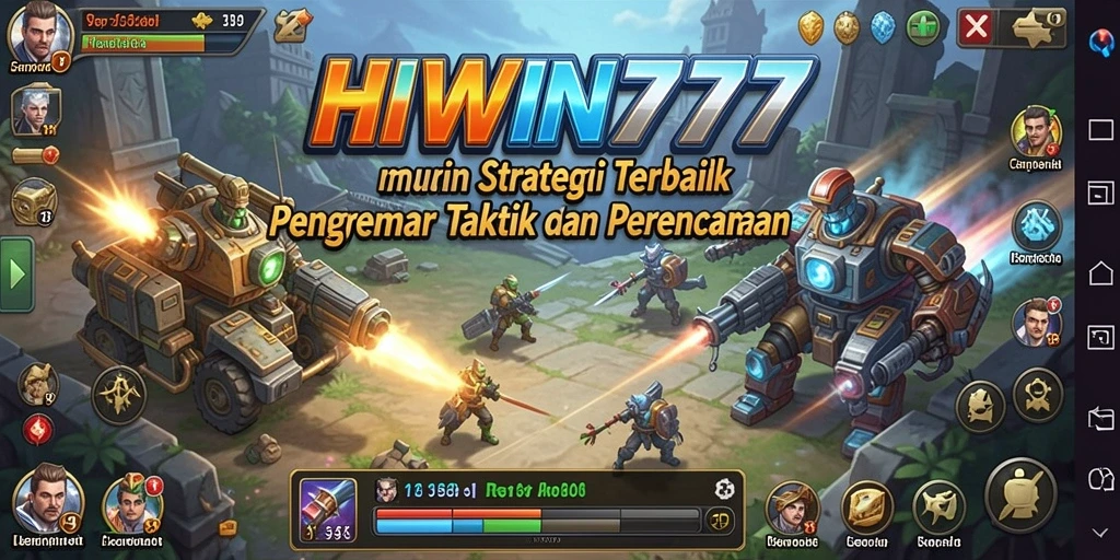Tampilan gameplay HIWIN777 yang penuh strategi dan pertempuran seru.