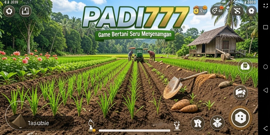 Tampilan gameplay menarik di PADI777 dengan berbagai jenis tanaman.