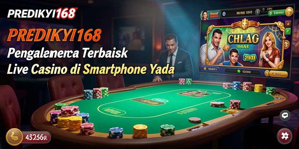 Tampilan gameplay PREDIKSI168 dengan dealer profesional di Live Casino.